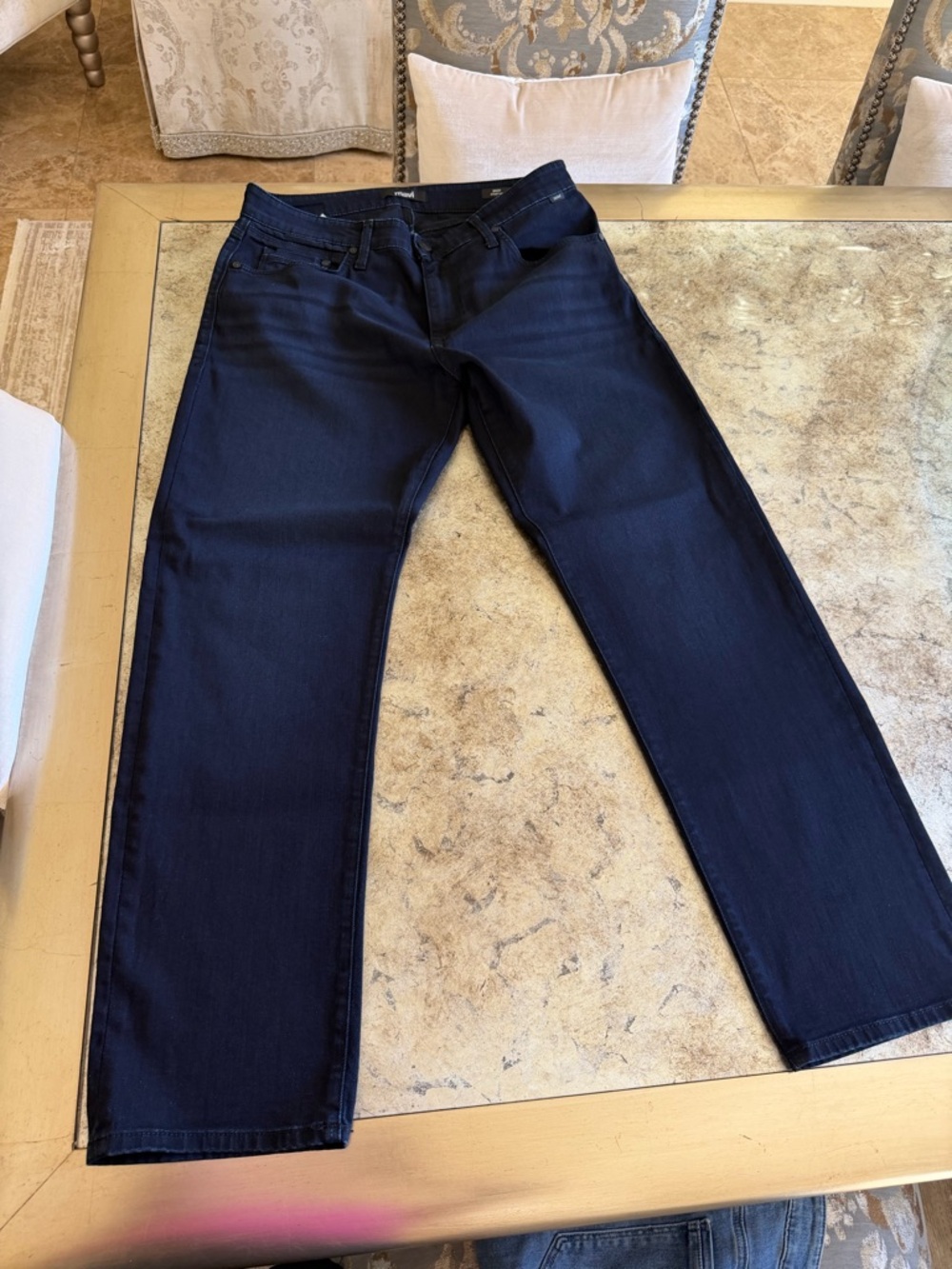 Mavi Men's Deep Indigo Straight Jeans